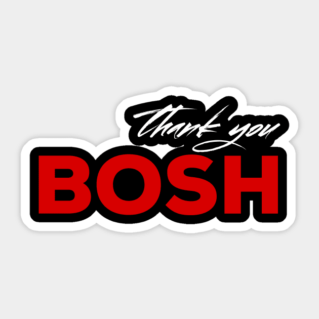 Thank you boshy Sticker by DavidAdel